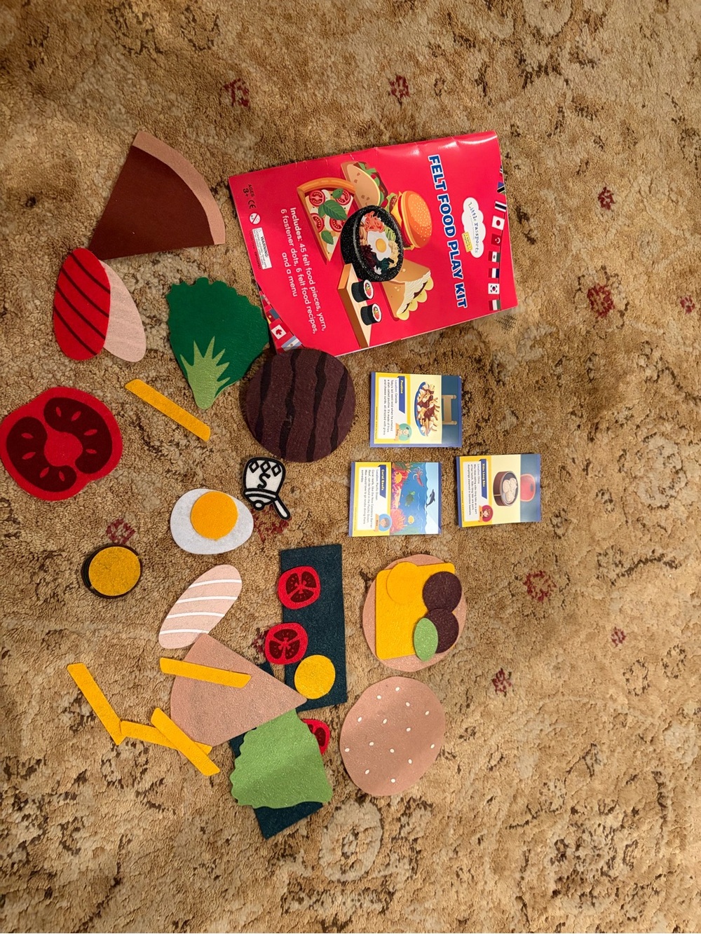 Little Passports Food Around the World Felt Food Play Kit - Multicolor Kids Toy